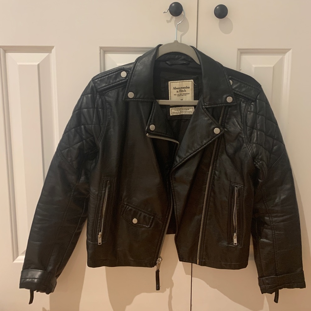 Abercrombie and Fitch Vegan Leather Jacket